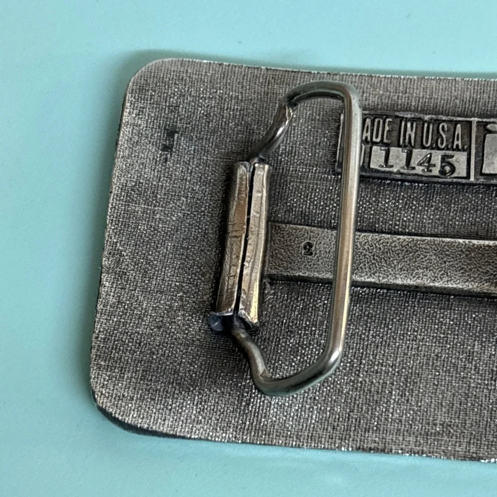Vintage 1970s Triumph TR7 Car Belt Buckle 3 1/2
